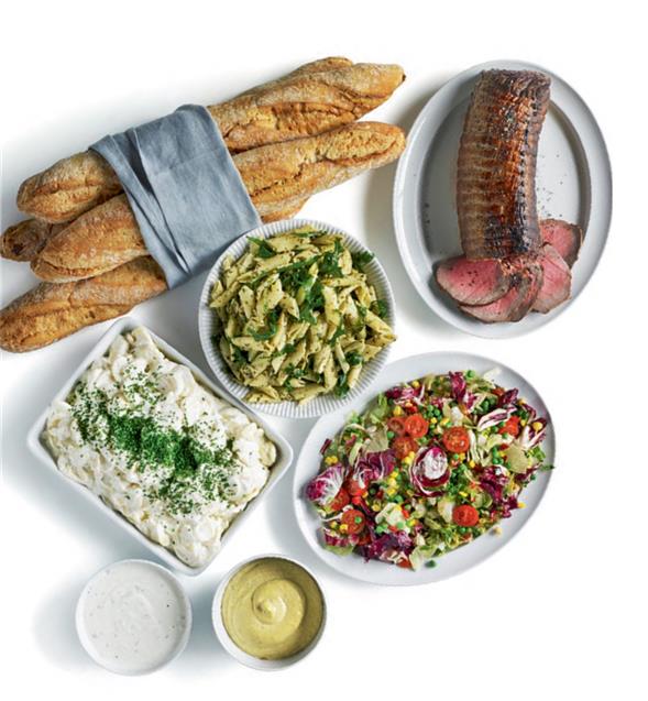 Slagterens steg selv festmenu med culotte.